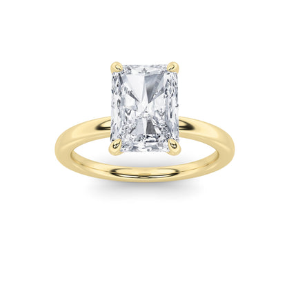 2CTW Radiant Lab-Grown Diamond Classic Solitaire Ring 1 Stone