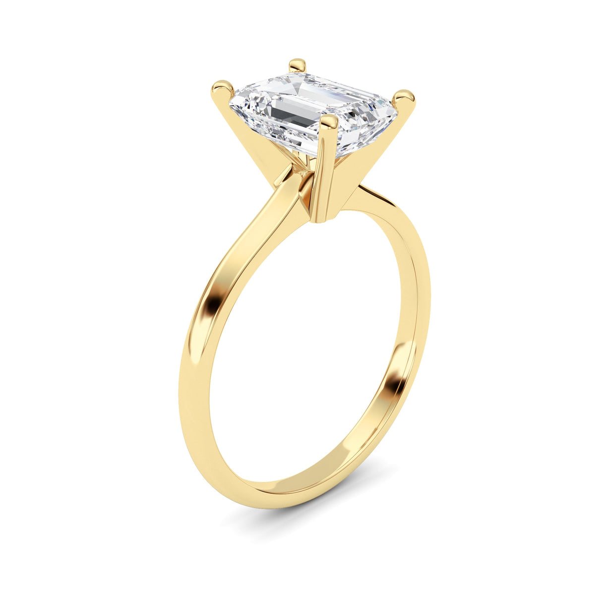 2CTW Radiant Lab-Grown Diamond Classic Solitaire Ring 1 Stone