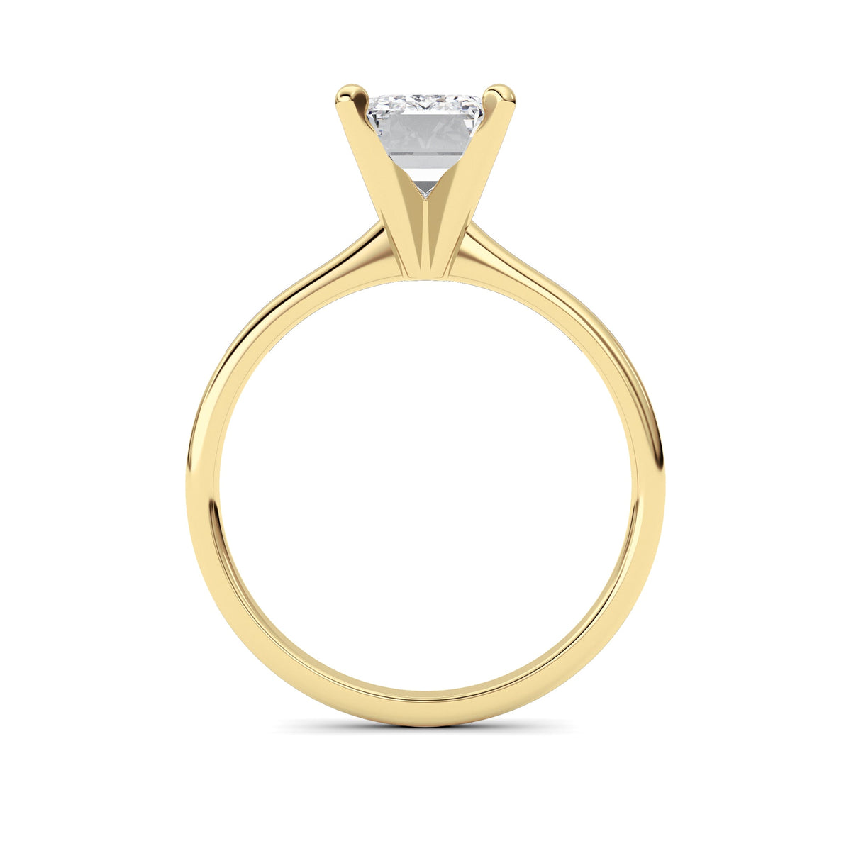 2CTW Radiant Lab-Grown Diamond Classic Solitaire Ring 1 Stone