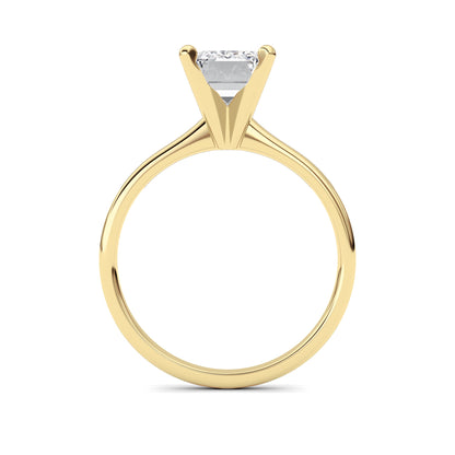 2CTW Radiant Lab-Grown Diamond Classic Solitaire Ring 1 Stone