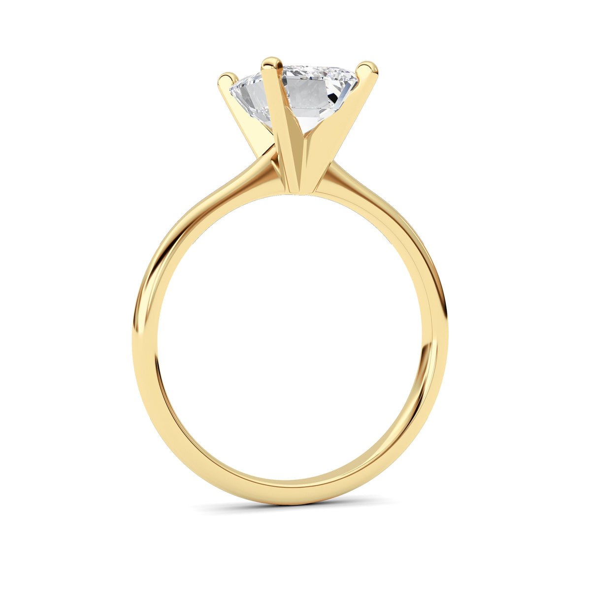 2CTW Radiant Lab-Grown Diamond Classic Solitaire Ring 1 Stone