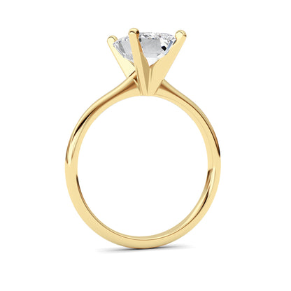2CTW Radiant Lab-Grown Diamond Classic Solitaire Ring 1 Stone