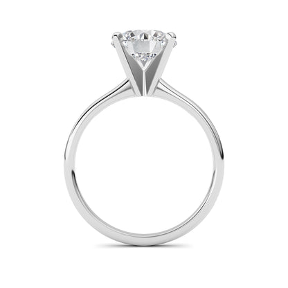 2CTW Round Lab-Grown Diamond Classic Solitaire Ring 1 Stone