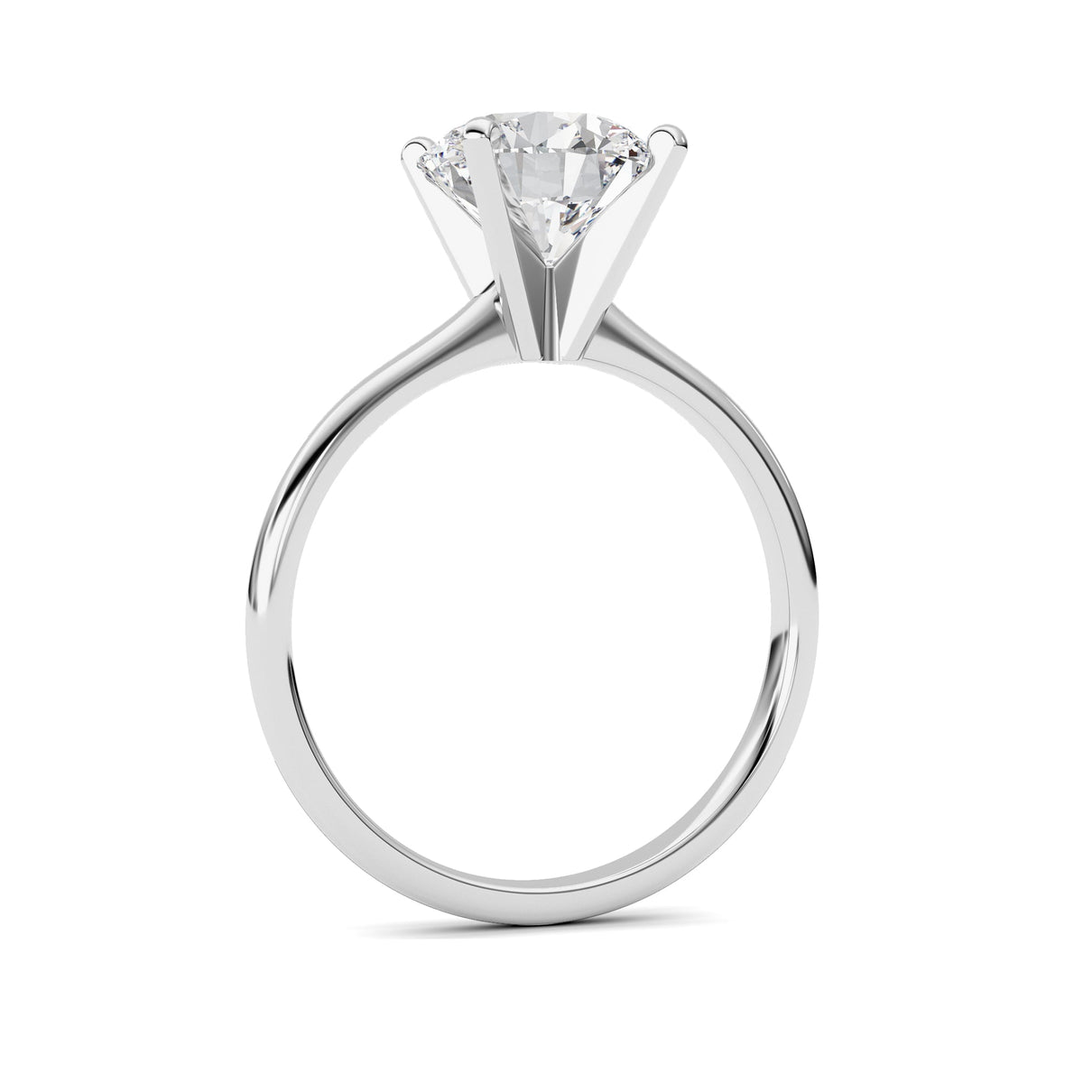2CTW Round Lab-Grown Diamond Classic Solitaire Ring 1 Stone