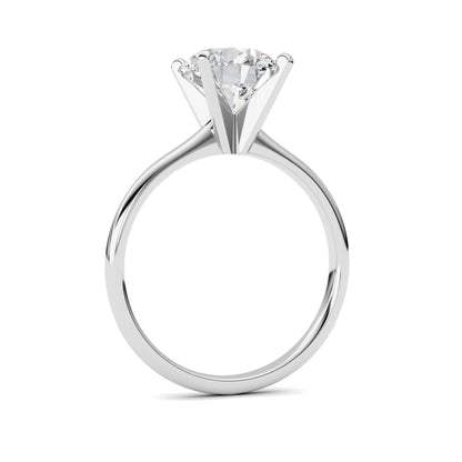 2CTW Round Lab-Grown Diamond Classic Solitaire Ring 1 Stone