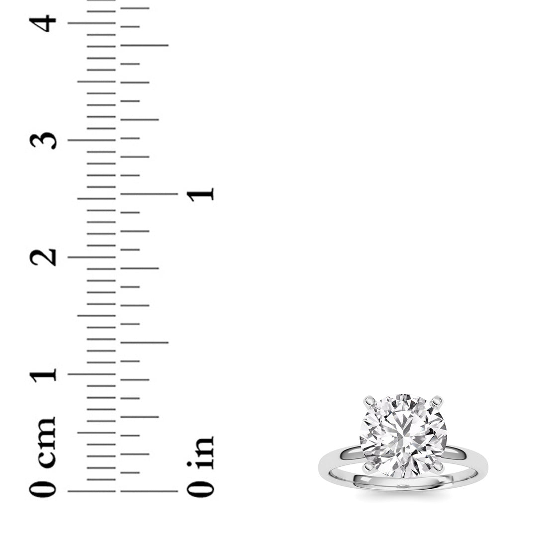 2CTW Round Lab-Grown Diamond Classic Solitaire Ring 1 Stone