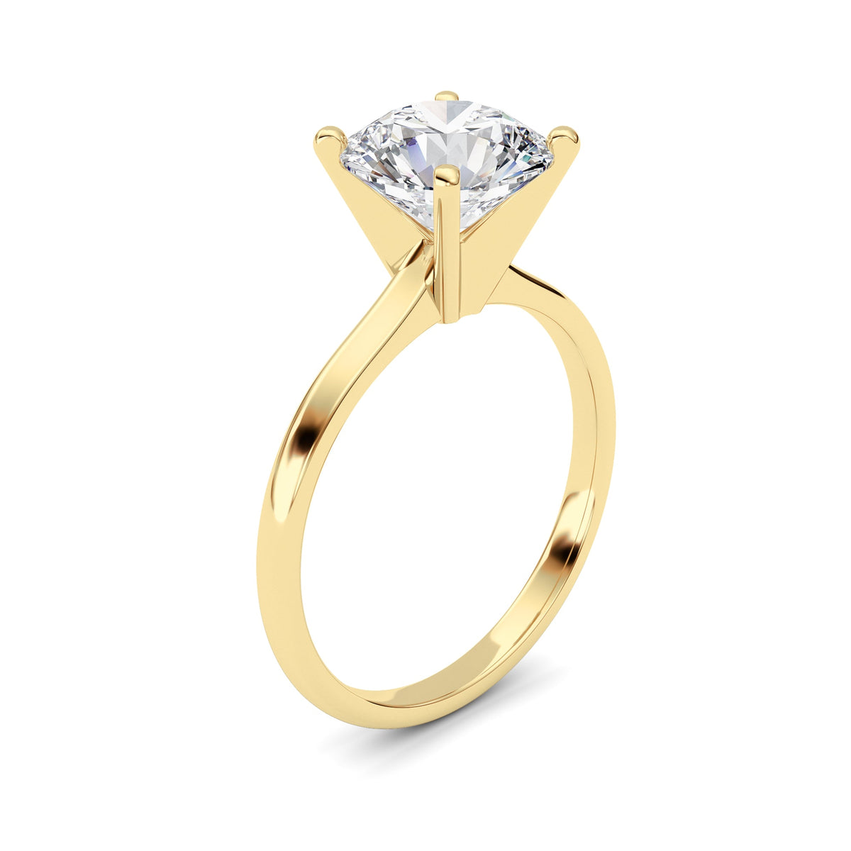 2CTW Round Lab-Grown Diamond Classic Solitaire Ring 1 Stone