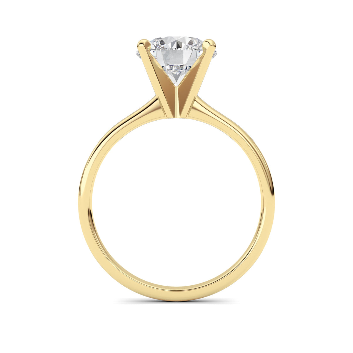 2CTW Round Lab-Grown Diamond Classic Solitaire Ring 1 Stone
