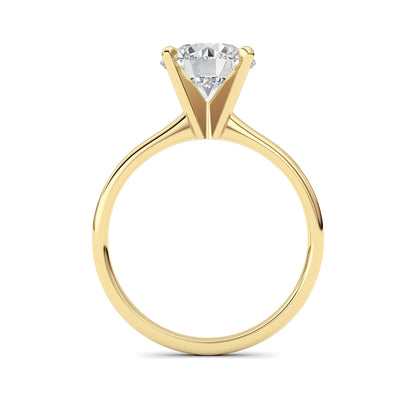 2CTW Round Lab-Grown Diamond Classic Solitaire Ring 1 Stone