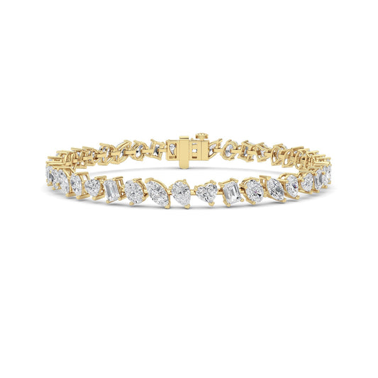 8CTW Mix Lab-Grown Diamond Prong Bracelet 40 Stones