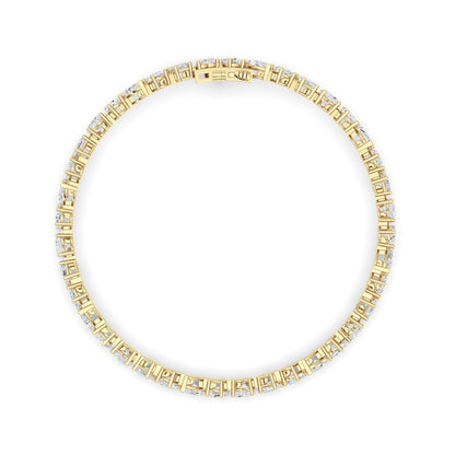 8CTW Mix Lab-Grown Diamond Prong Bracelet 40 Stones
