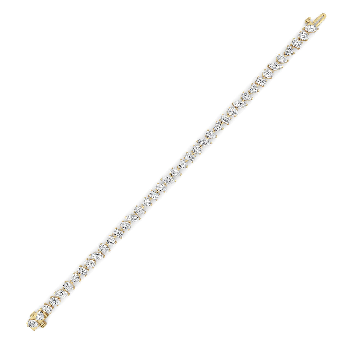 8CTW Mix Lab-Grown Diamond Prong Bracelet 40 Stones