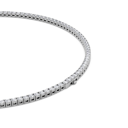 24.2CTW Round Lab-Grown Diamond Tennis Necklace 121 Stones