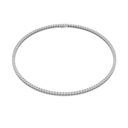 24.2CTW Round Lab-Grown Diamond Tennis Necklace 121 Stones