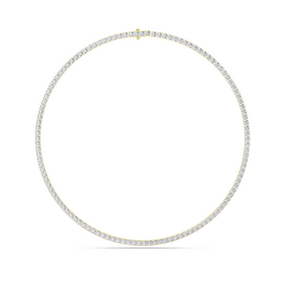 24.2CTW Round Lab-Grown Diamond Tennis Necklace 121 Stones