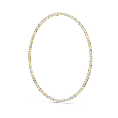 24.2CTW Round Lab-Grown Diamond Tennis Necklace 121 Stones