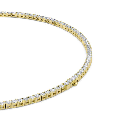 24.2CTW Round Lab-Grown Diamond Tennis Necklace 121 Stones