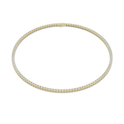 24.2CTW Round Lab-Grown Diamond Tennis Necklace 121 Stones