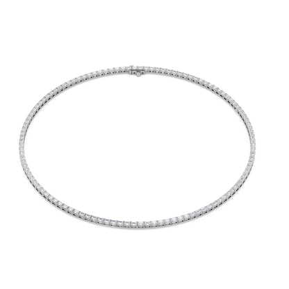 21CTW Emerald Lab-Grown Diamond Necklace 105 Stones