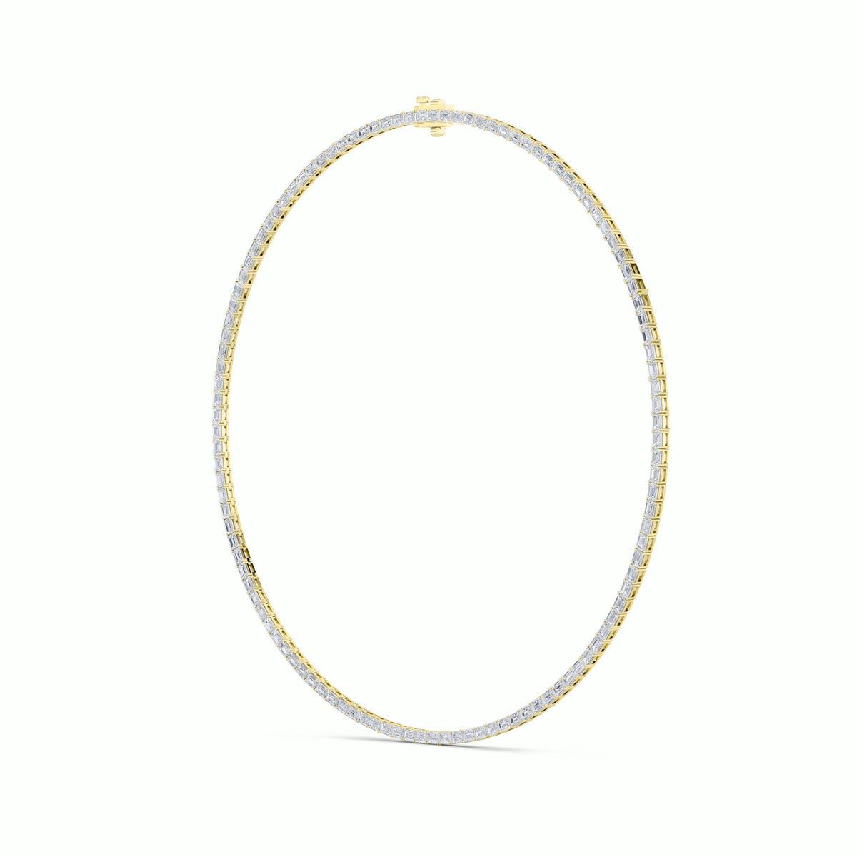 21CTW Emerald Lab-Grown Diamond Necklace 105 Stones
