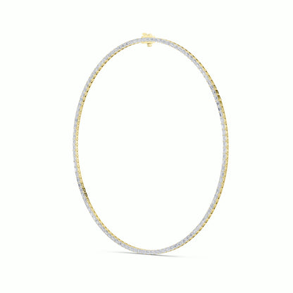 21CTW Emerald Lab-Grown Diamond Necklace 105 Stones