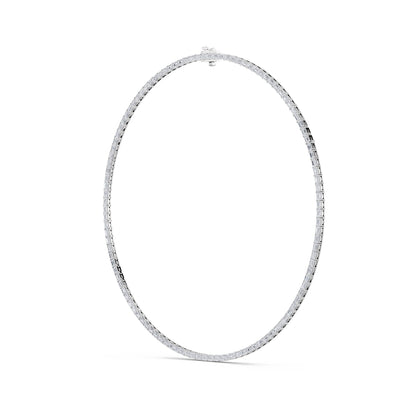 29CTW Emerald Lab-Grown Diamond Tennis Necklace 95 Stones