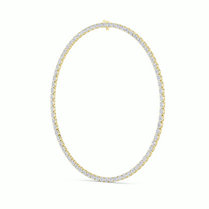 12CTW Oval Lab-Grown Diamond Necklace 118 Stones