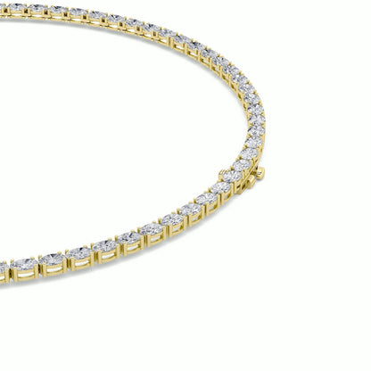 12CTW Oval Lab-Grown Diamond Necklace 118 Stones