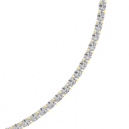 19CTW Oval Lab-Grown Diamond Tennis Necklace 95 Stones
