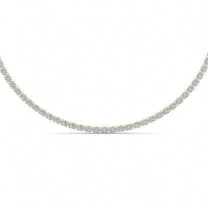 25CTW Oval Lab-Grown Diamond Tennis Necklace 84 Stones
