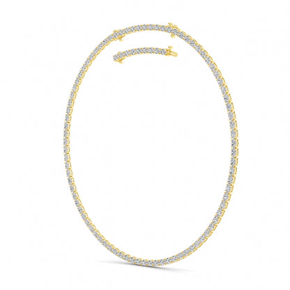 25CTW Oval Lab-Grown Diamond Tennis Necklace 84 Stones