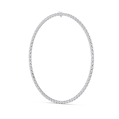 31CTW Oval Lab-Grown Diamond Tennis Necklace 77 Stones