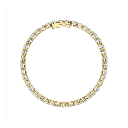 12CTW Round Lab-Grown Diamond Prong Tennis Bracelet 40 Stones