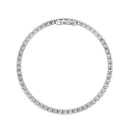 6CTW Round Lab-Grown Diamond Prong Tennis Bracelet 52 Stones