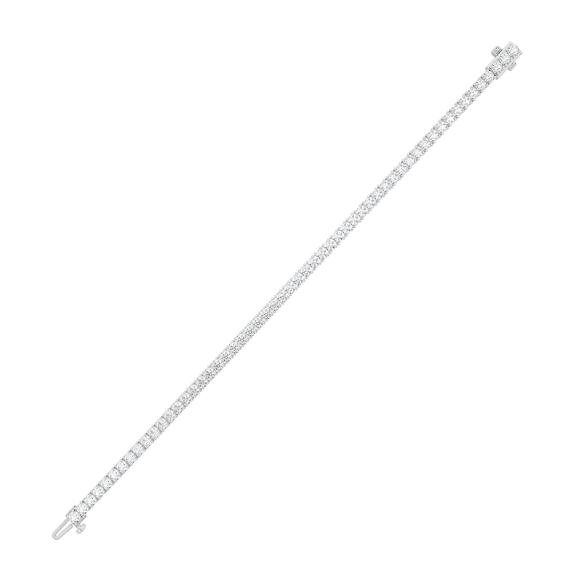 6CTW Round Lab-Grown Diamond Prong Tennis Bracelet 52 Stones