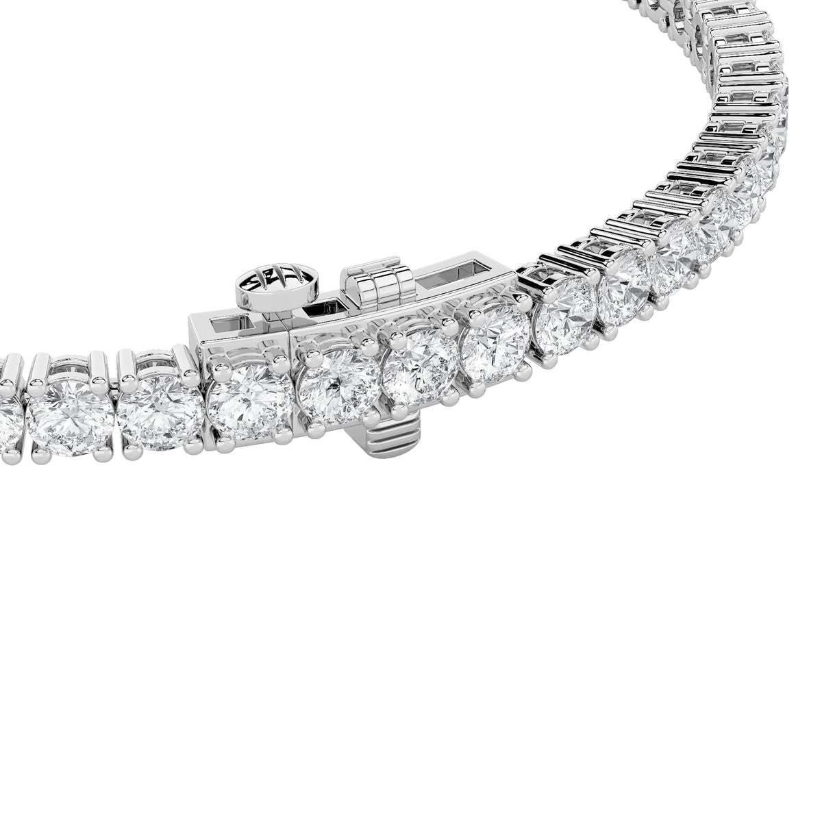 6CTW Round Lab-Grown Diamond Prong Tennis Bracelet 52 Stones