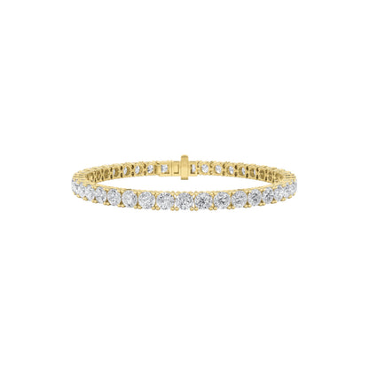 8CTW Round Lab-Grown Diamond Prong Tennis Bracelet 46 Stones