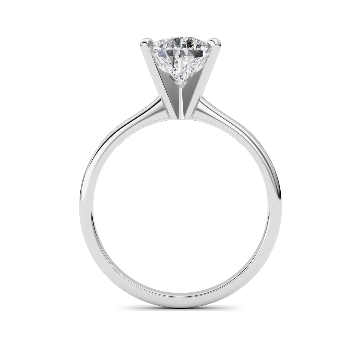 2CTW Pear Lab-Grown Diamond Classic Solitaire Ring 1 Stone