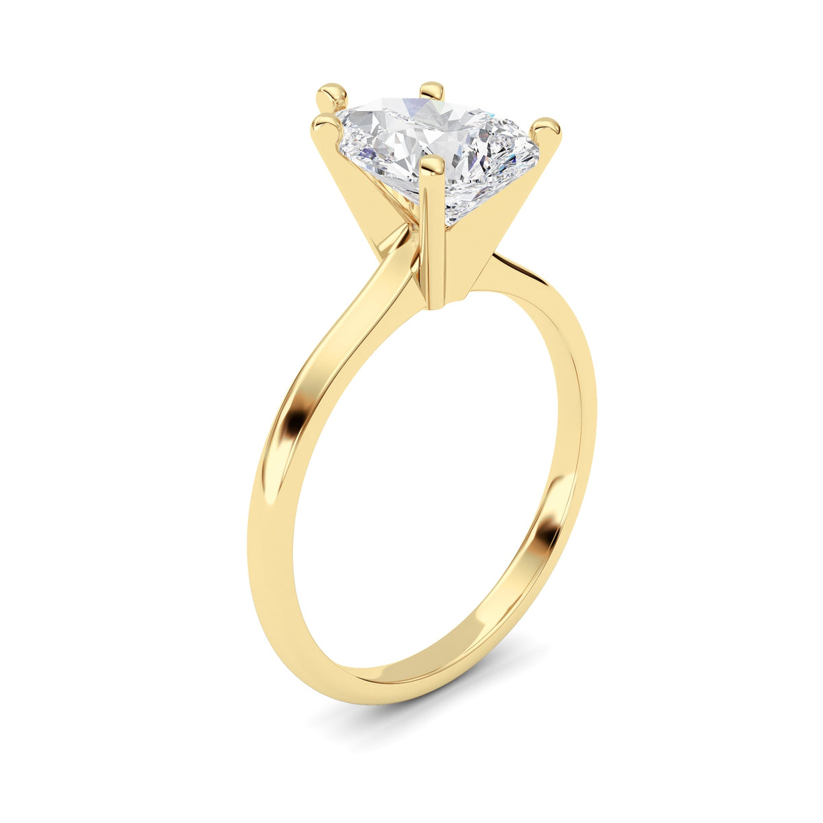 2CTW Pear Lab-Grown Diamond Classic Solitaire Ring 1 Stone