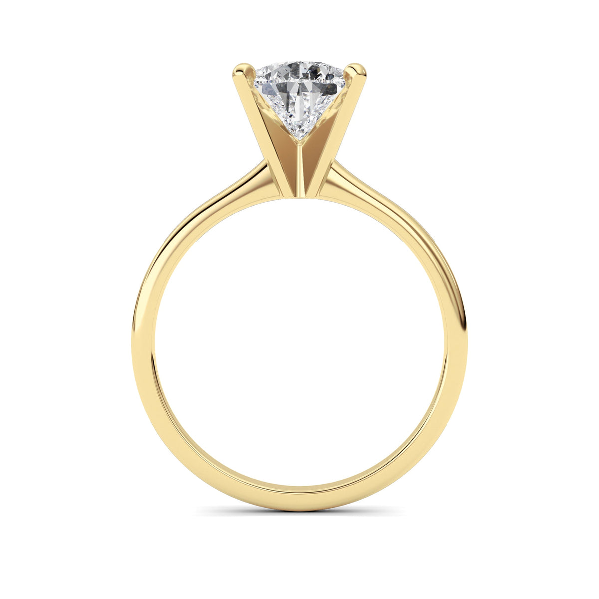 2CTW Pear Lab-Grown Diamond Classic Solitaire Ring 1 Stone