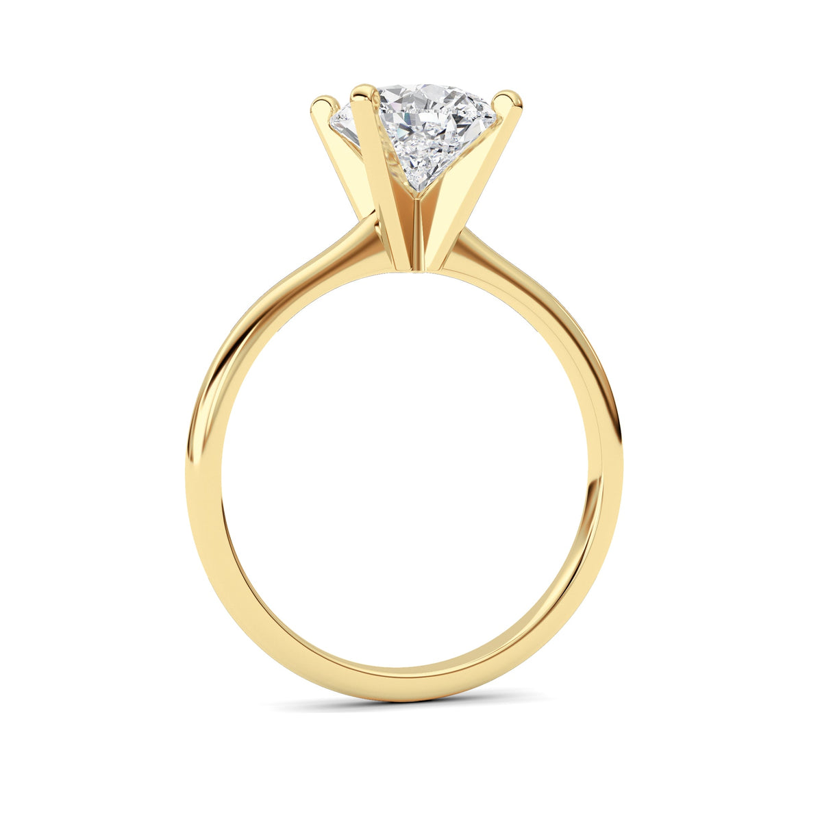 2CTW Pear Lab-Grown Diamond Classic Solitaire Ring 1 Stone