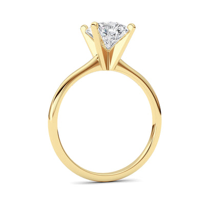 2CTW Pear Lab-Grown Diamond Classic Solitaire Ring 1 Stone