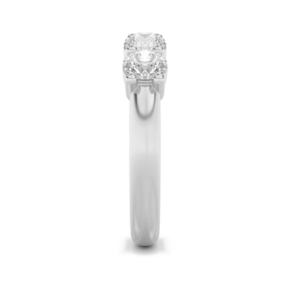 1CTW Round Lab-Grown Diamond Five Stone Band Ring 5 Stones