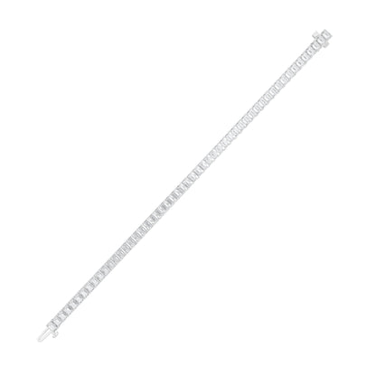 10CTW Emerald Lab-Grown Diamond Prong Bracelet 52 Stones