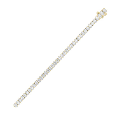 15CTW Oval Lab-Grown Diamond Prong North South Bracelet 43 Stones
