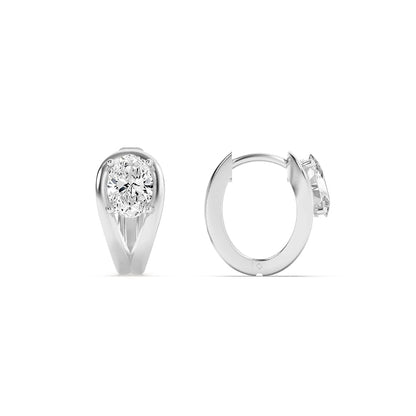 1.5CTW Oval Lab-Grown Diamond Fashion Earrings 2 Stones