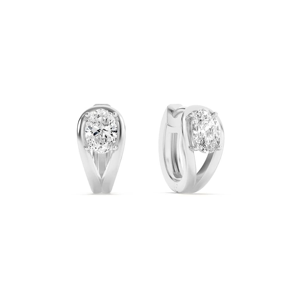 1.5CTW Oval Lab-Grown Diamond Fashion Earrings 2 Stones