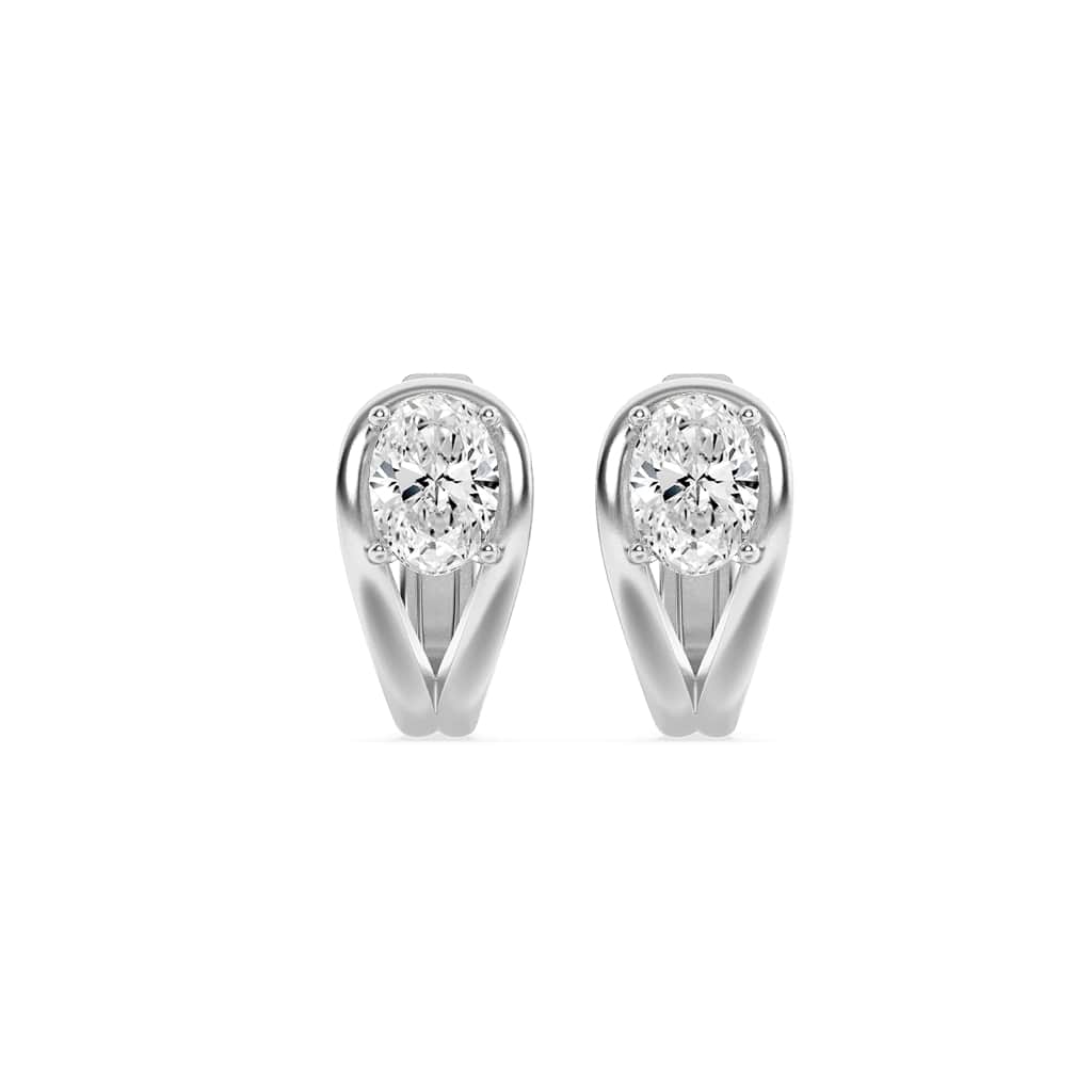 1.5CTW Oval Lab-Grown Diamond Fashion Earrings 2 Stones