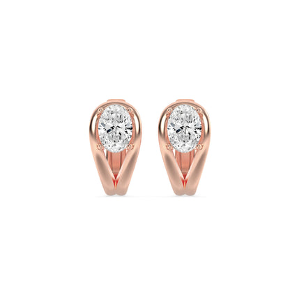 1.5CTW Oval Lab-Grown Diamond Fashion Earrings 2 Stones