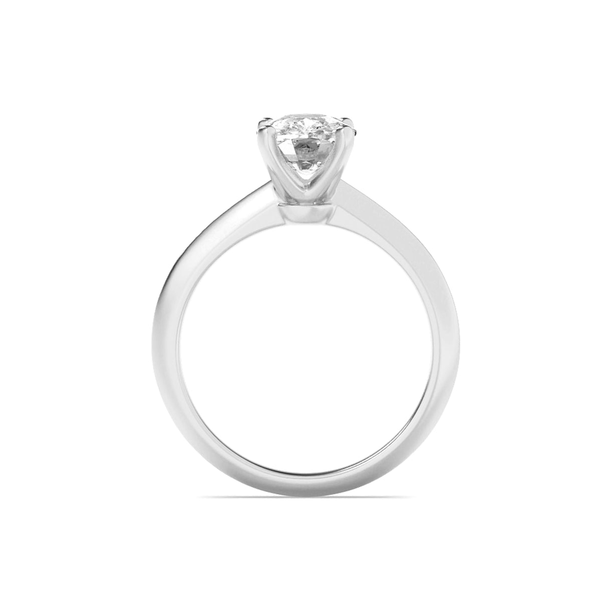 1.5CTW Elongated Cushion Lab-Grown Diamond Prong Knife Edge Shank Solitaire Engagement Ring 1 Stone